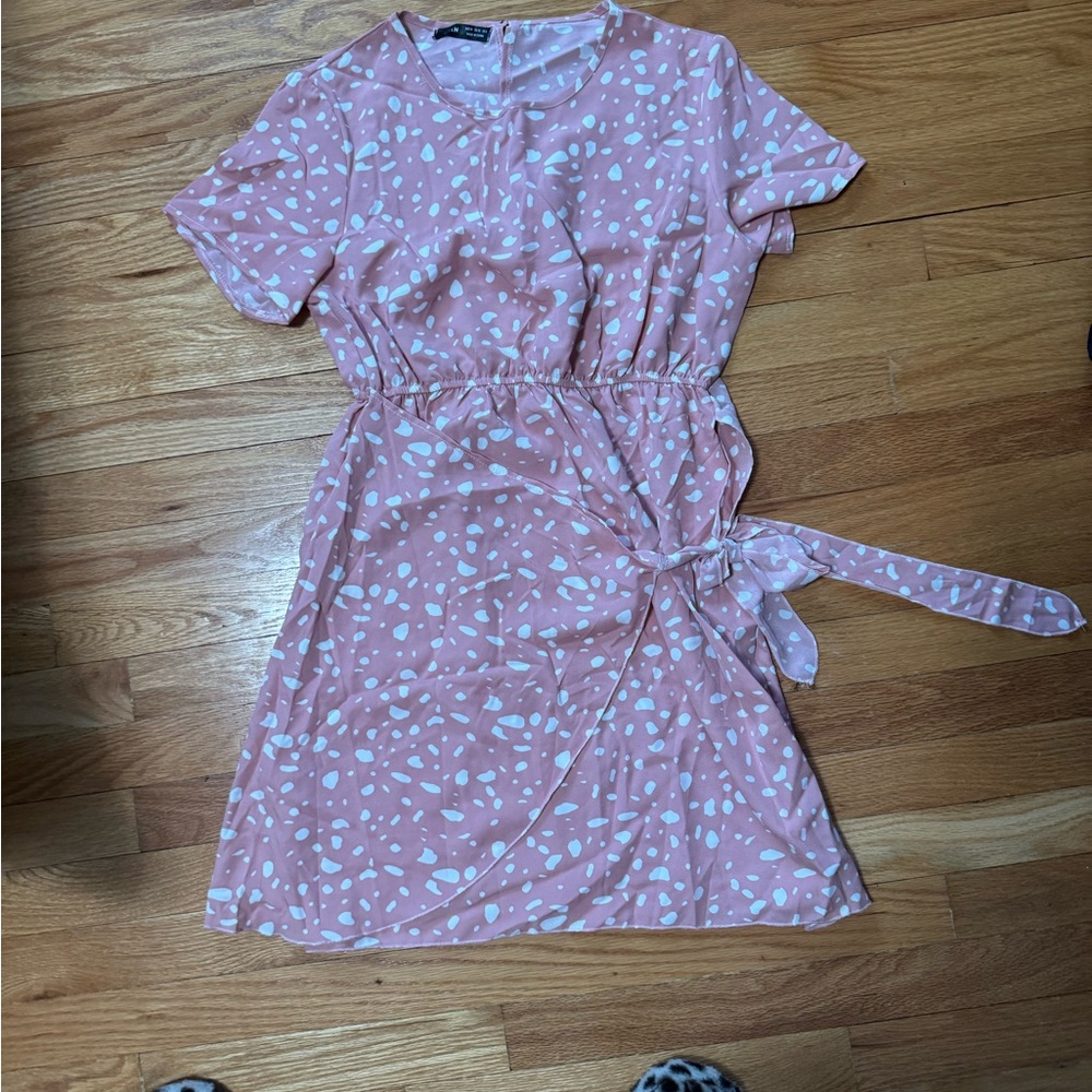 Pink Polka Dot Dress